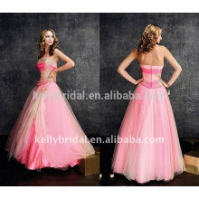 Pink &amp; lace &amp; pleats arabic style dress dress 2015